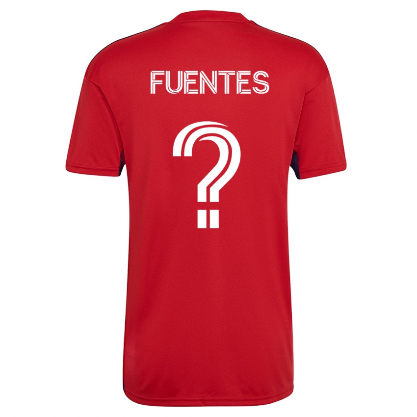 Herren Josue Fuentes #0 Rot Heimtrikot Trikot 2023/24 T-Shirt