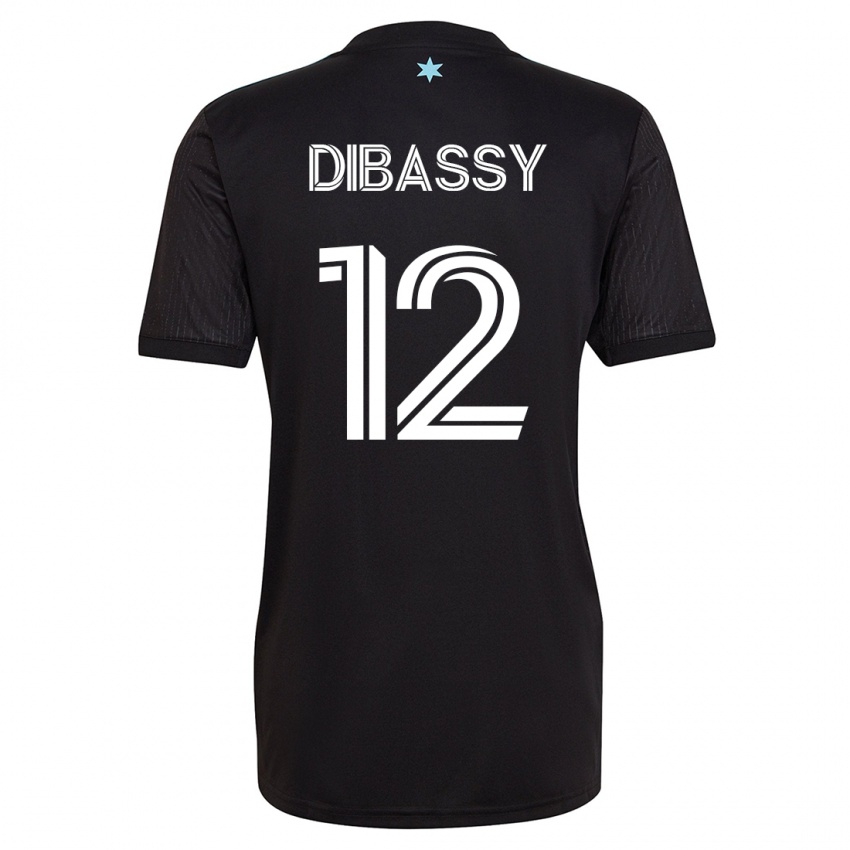 Herren Bakaye Dibassy #12 Schwarz Heimtrikot Trikot 2023/24 T-Shirt