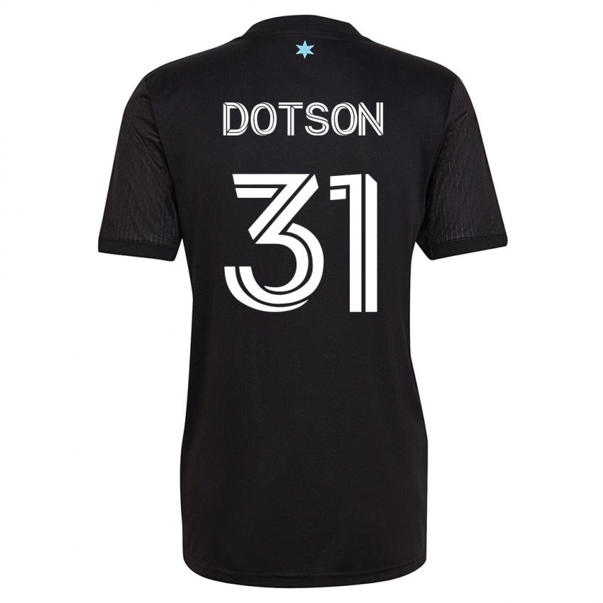 Herren Hassani Dotson #31 Schwarz Heimtrikot Trikot 2023/24 T-Shirt