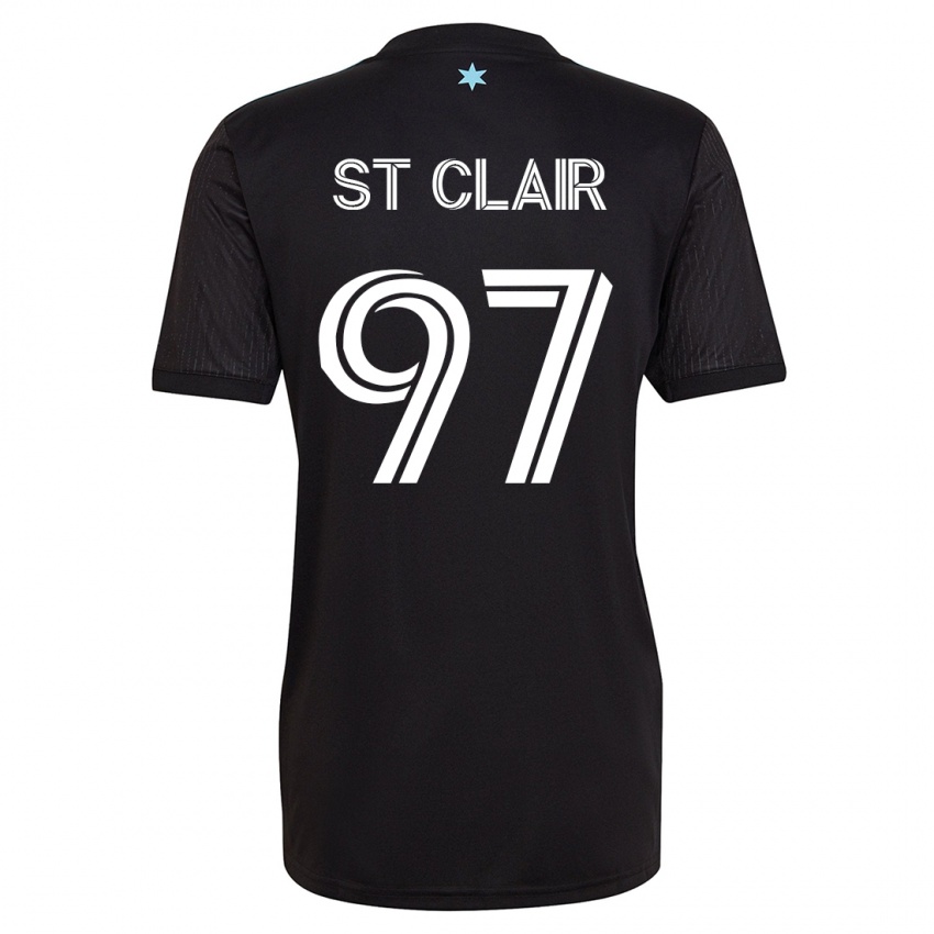 Herren Dayne St. Clair #97 Schwarz Heimtrikot Trikot 2023/24 T-Shirt