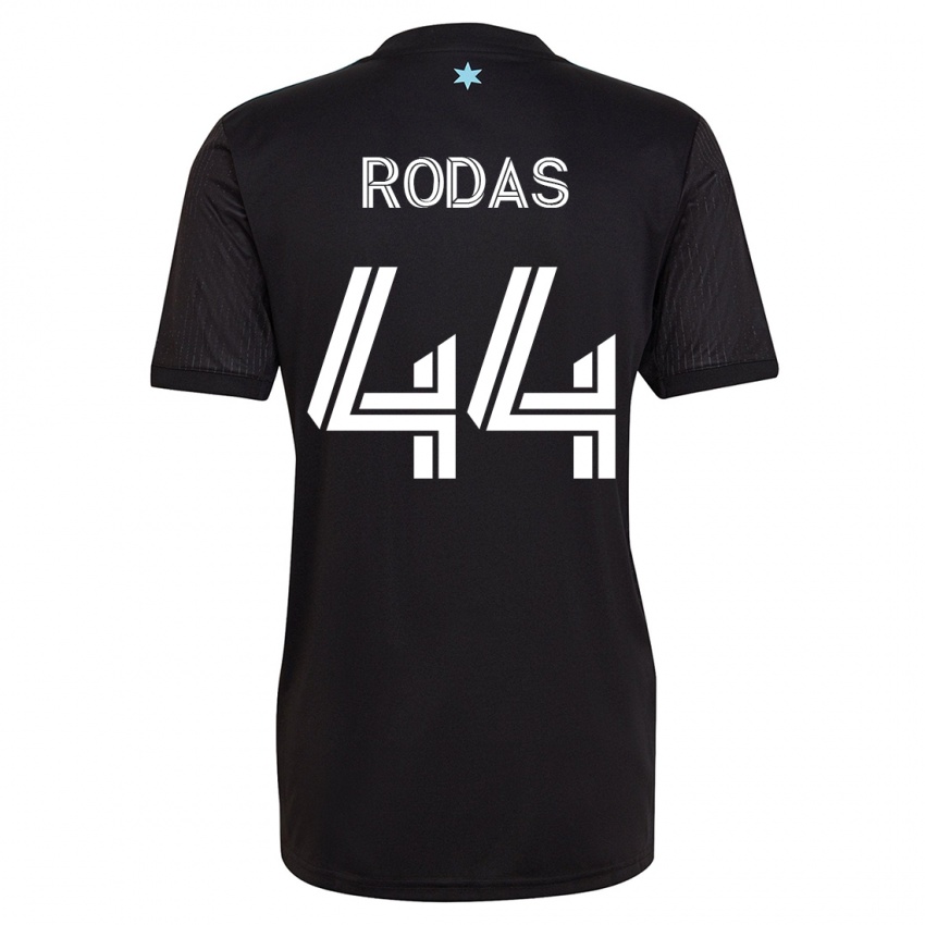 Herren Geremy Rodas #44 Schwarz Heimtrikot Trikot 2023/24 T-Shirt