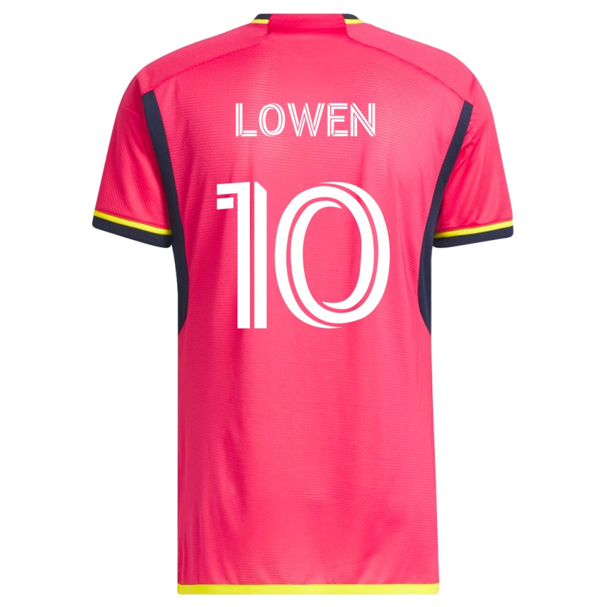Herren Eduard Löwen #10 Rosa Heimtrikot Trikot 2023/24 T-Shirt