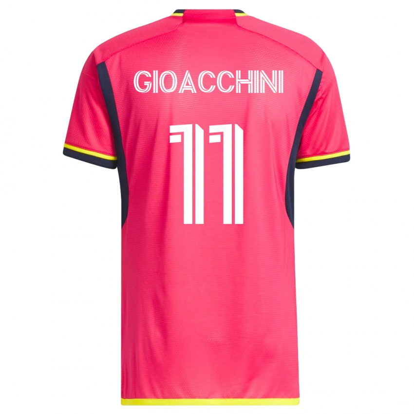 Herren Nicholas Gioacchini #11 Rosa Heimtrikot Trikot 2023/24 T-Shirt