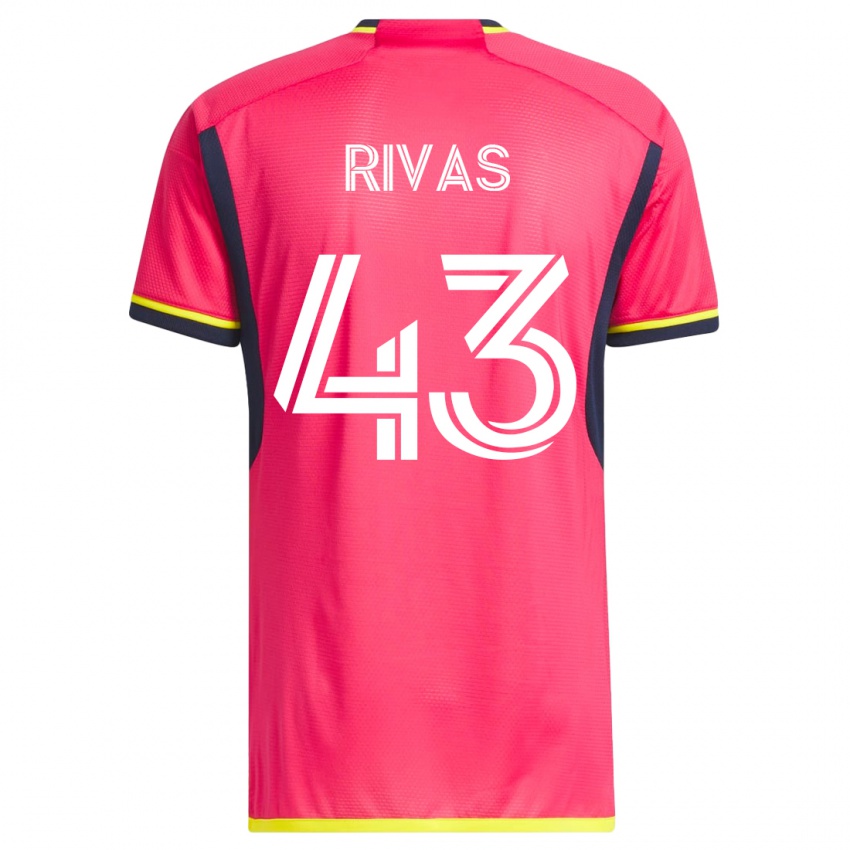 Herren Sergio Rivas #43 Rosa Heimtrikot Trikot 2023/24 T-Shirt