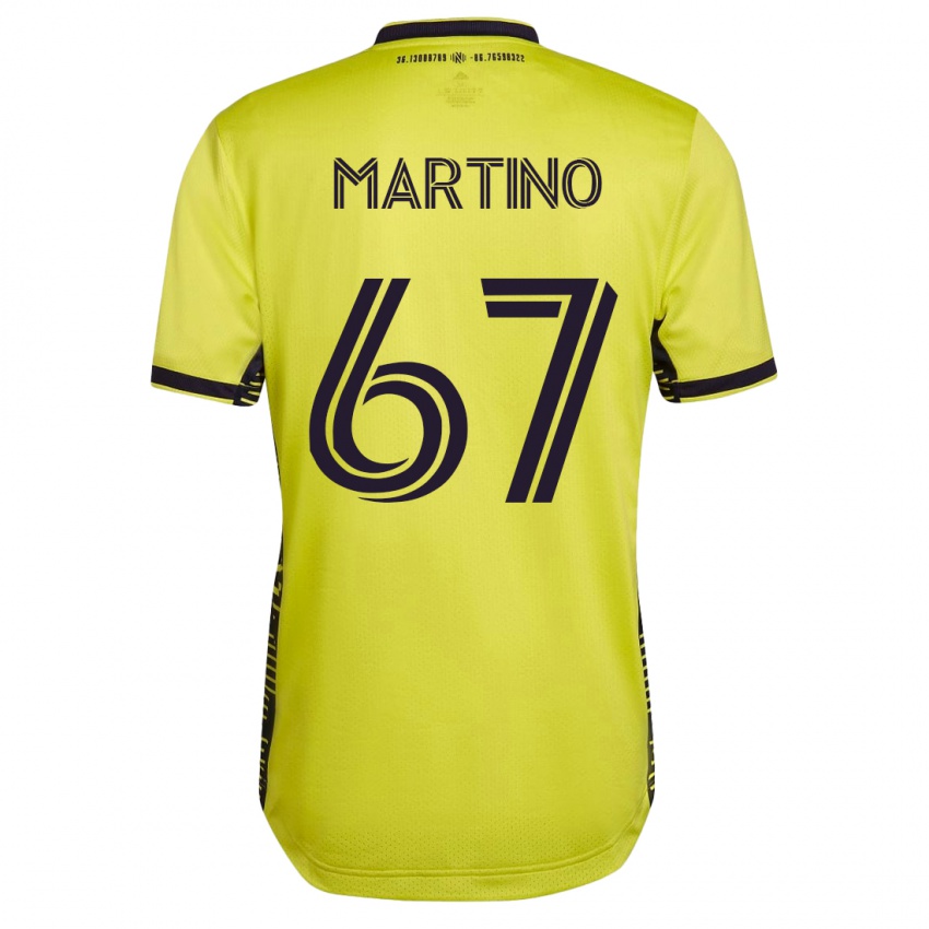 Herren Ben Martino #67 Gelb Heimtrikot Trikot 2023/24 T-Shirt