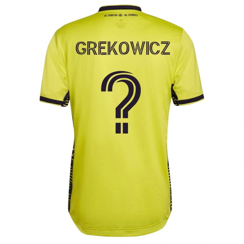 Herren Jacob Grekowicz #0 Gelb Heimtrikot Trikot 2023/24 T-Shirt