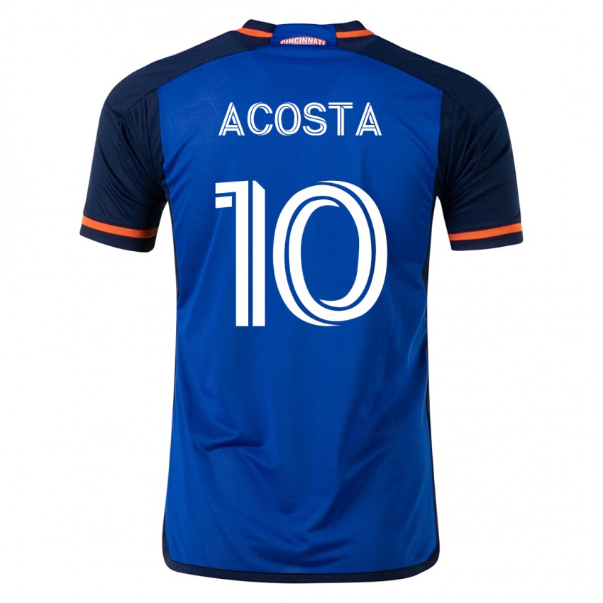 Herren Luciano Acosta #10 Blau Heimtrikot Trikot 2023/24 T-Shirt