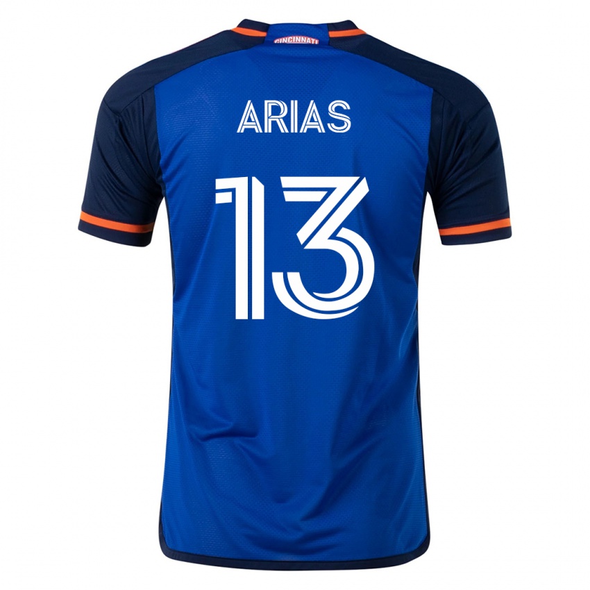 Herren Santiago Arias #13 Blau Heimtrikot Trikot 2023/24 T-Shirt