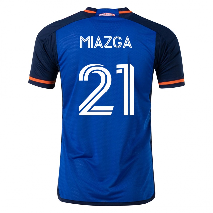 Herren Matt Miazga #21 Blau Heimtrikot Trikot 2023/24 T-Shirt