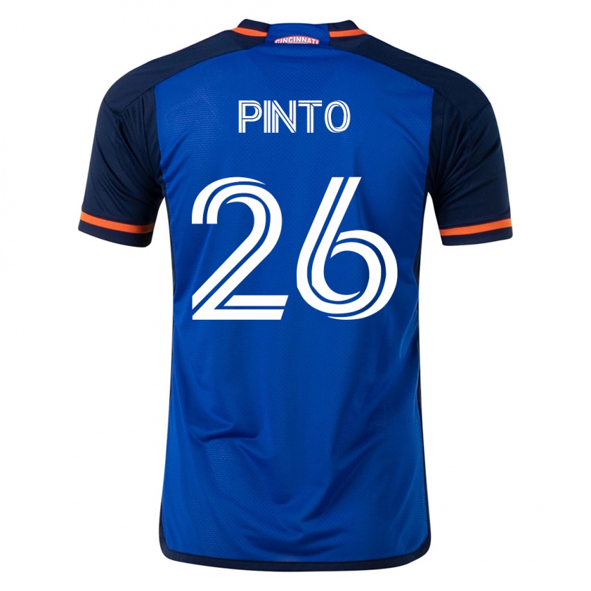 Herren Malik Pinto #26 Blau Heimtrikot Trikot 2023/24 T-Shirt