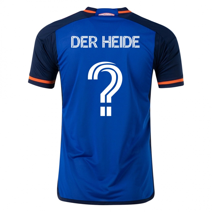 Herren Dimas Van Der Heide #0 Blau Heimtrikot Trikot 2023/24 T-Shirt