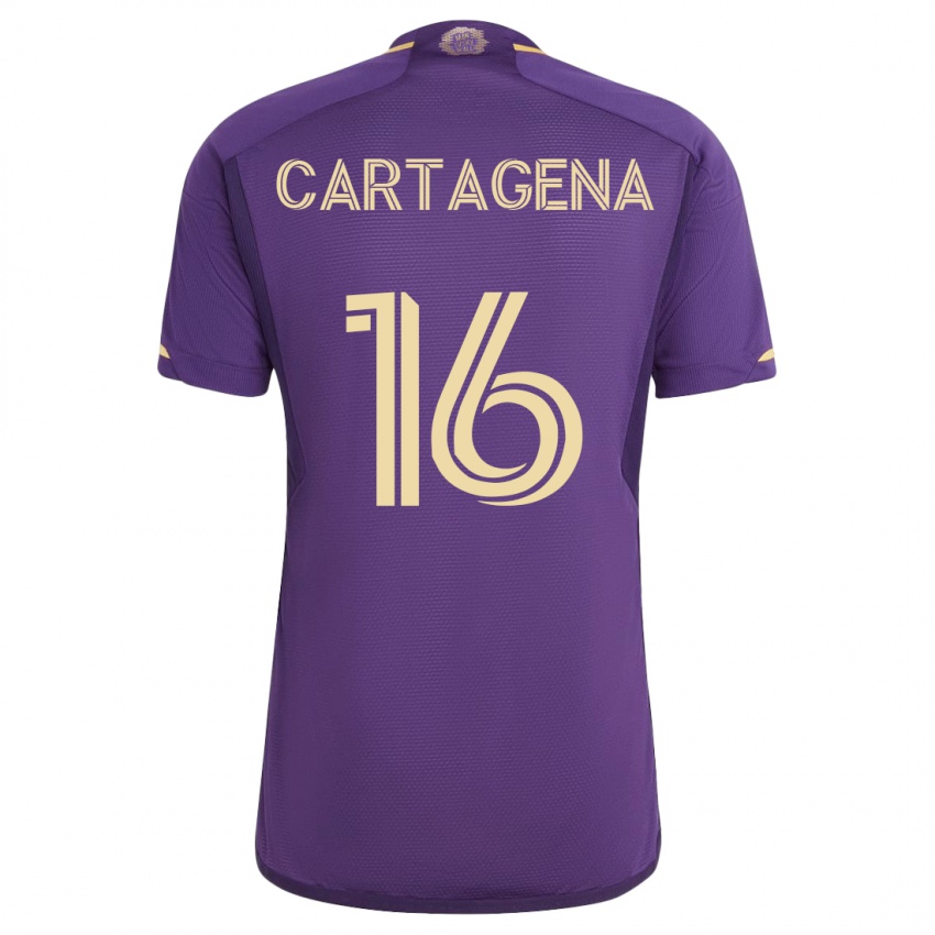 Herren Wilder Cartagena #16 Violett Heimtrikot Trikot 2023/24 T-Shirt