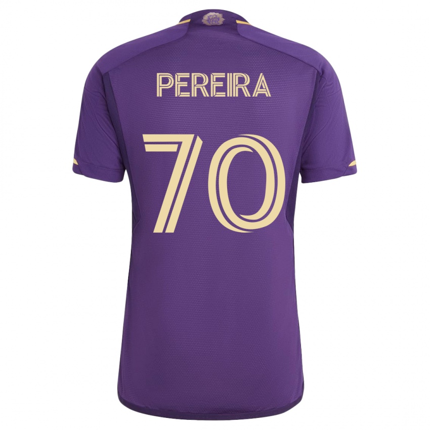 Herren Dominic Pereira #70 Violett Heimtrikot Trikot 2023/24 T-Shirt