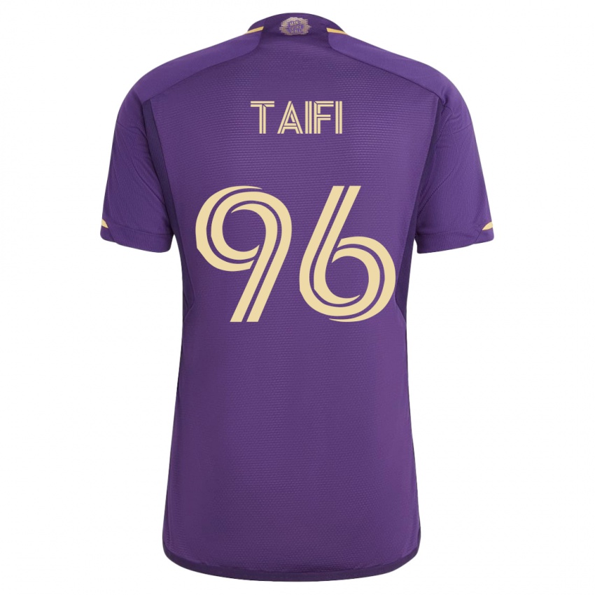 Herren Zakaria Taifi #96 Violett Heimtrikot Trikot 2023/24 T-Shirt