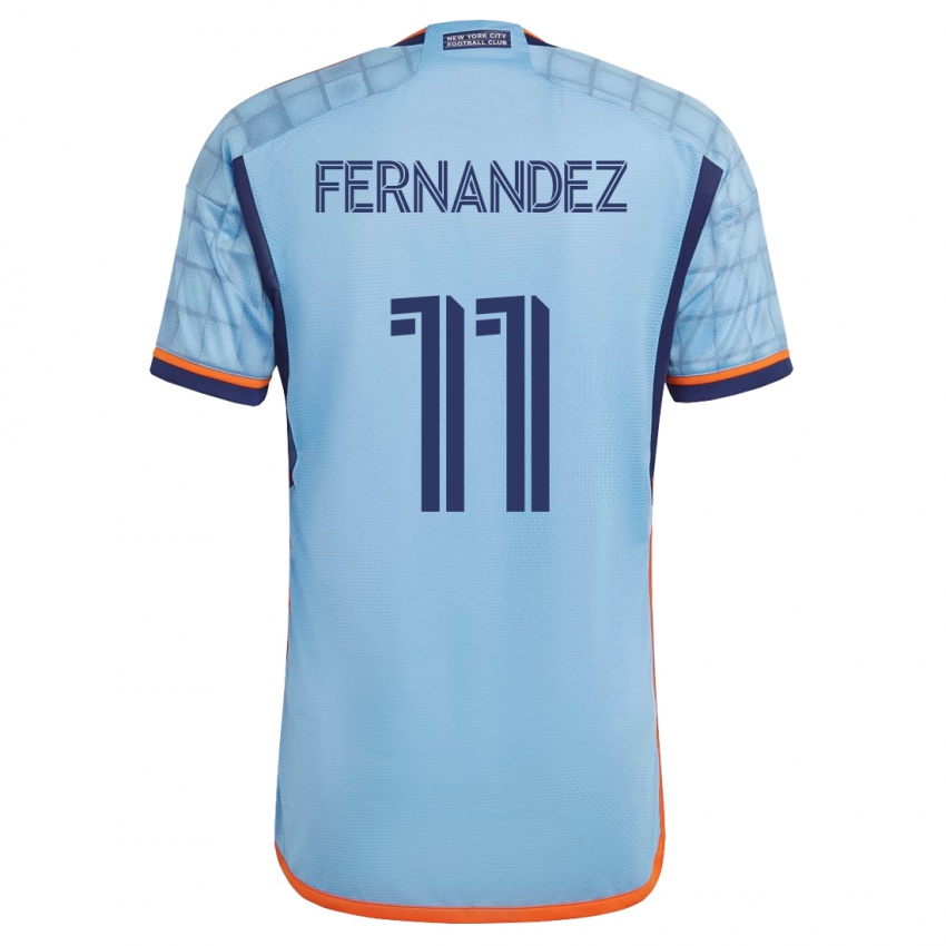 Herren Julián Fernández #11 Blau Heimtrikot Trikot 2023/24 T-Shirt