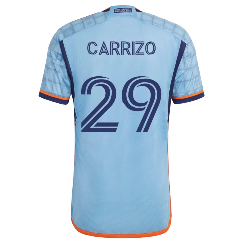 Herren Máximo Carrizo #29 Blau Heimtrikot Trikot 2023/24 T-Shirt