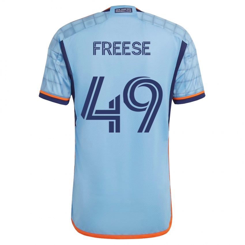 Herren Matt Freese #49 Blau Heimtrikot Trikot 2023/24 T-Shirt