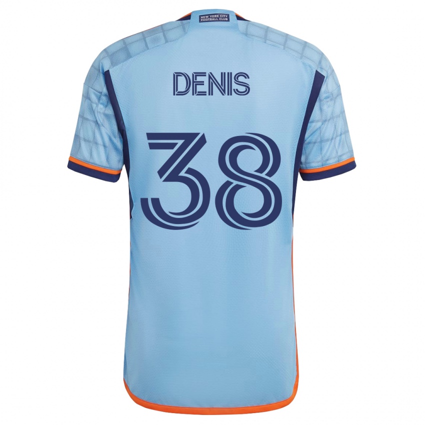 Herren John Denis #38 Blau Heimtrikot Trikot 2023/24 T-Shirt