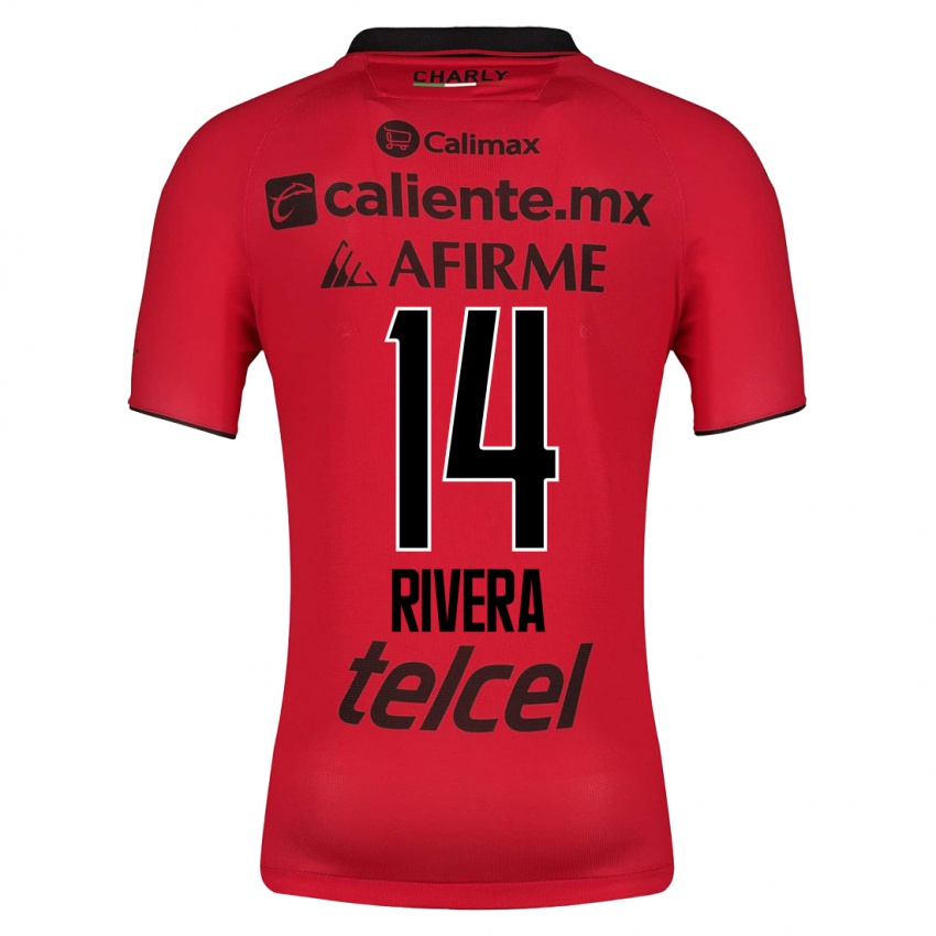 Herren Christian Rivera #14 Rot Heimtrikot Trikot 2023/24 T-Shirt