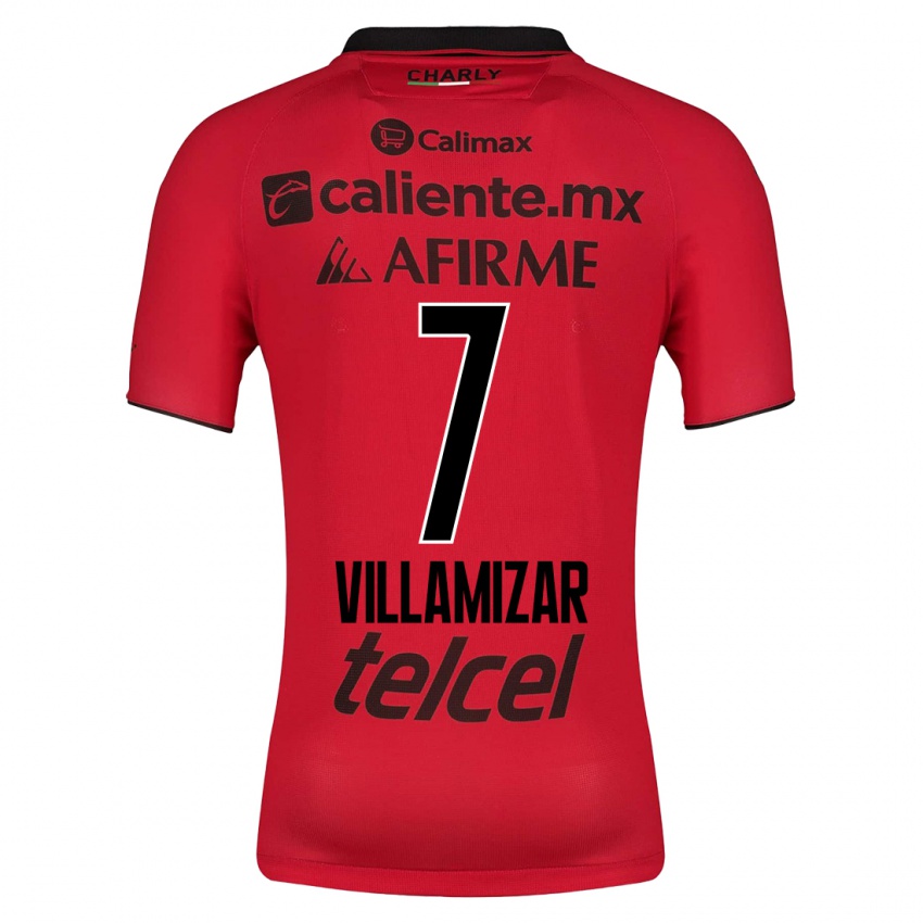 Herren Paola Villamizar #7 Rot Heimtrikot Trikot 2023/24 T-Shirt