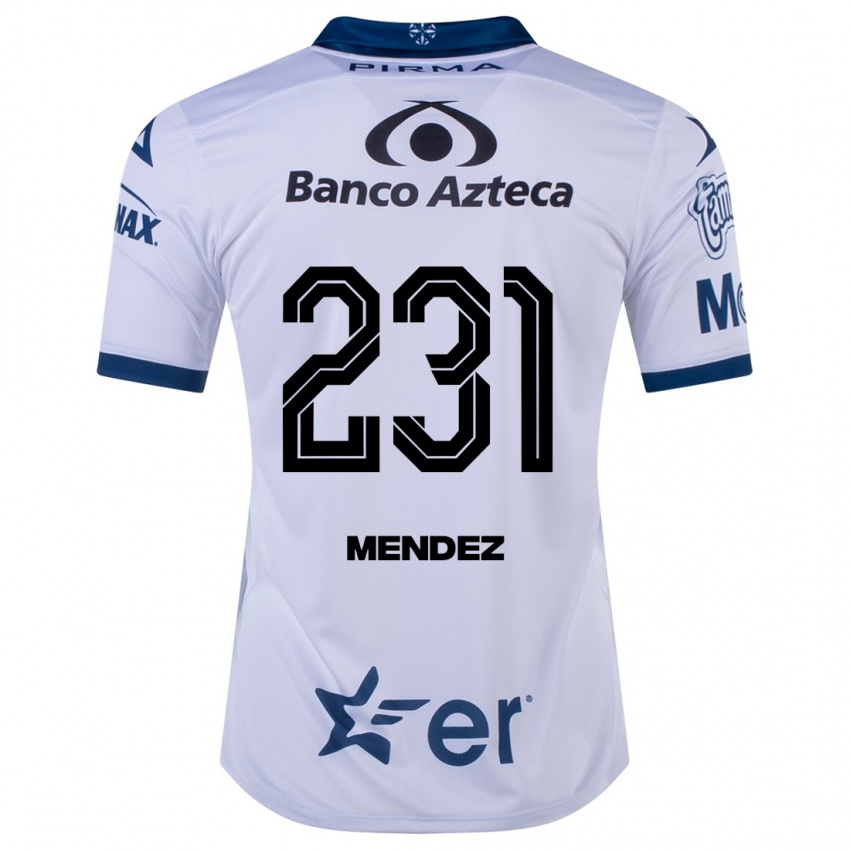 Herren Alejandro Méndez #231 Weiß Heimtrikot Trikot 2023/24 T-Shirt