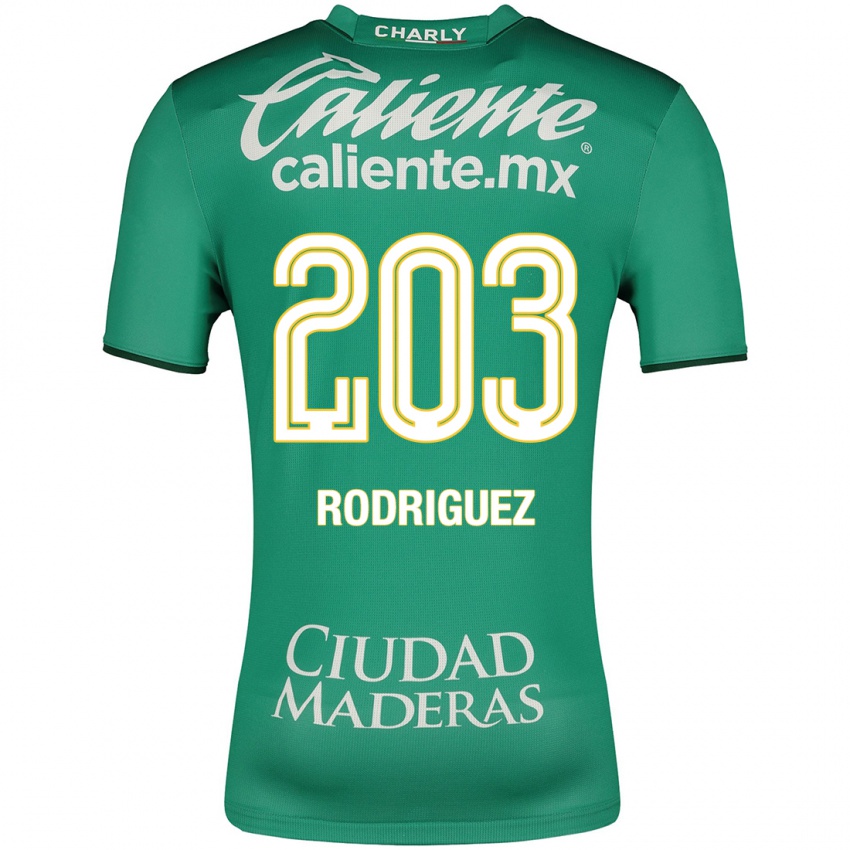 Herren César Rodríguez #203 Grün Heimtrikot Trikot 2023/24 T-Shirt