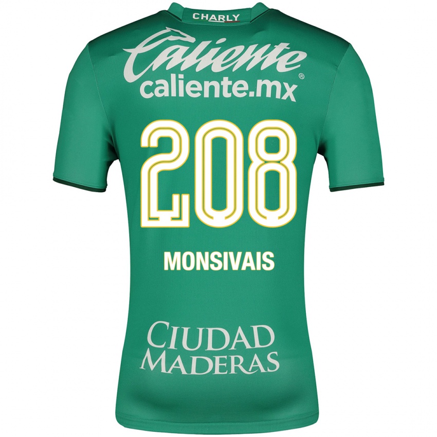 Herren Daniel Monsivaís #208 Grün Heimtrikot Trikot 2023/24 T-Shirt