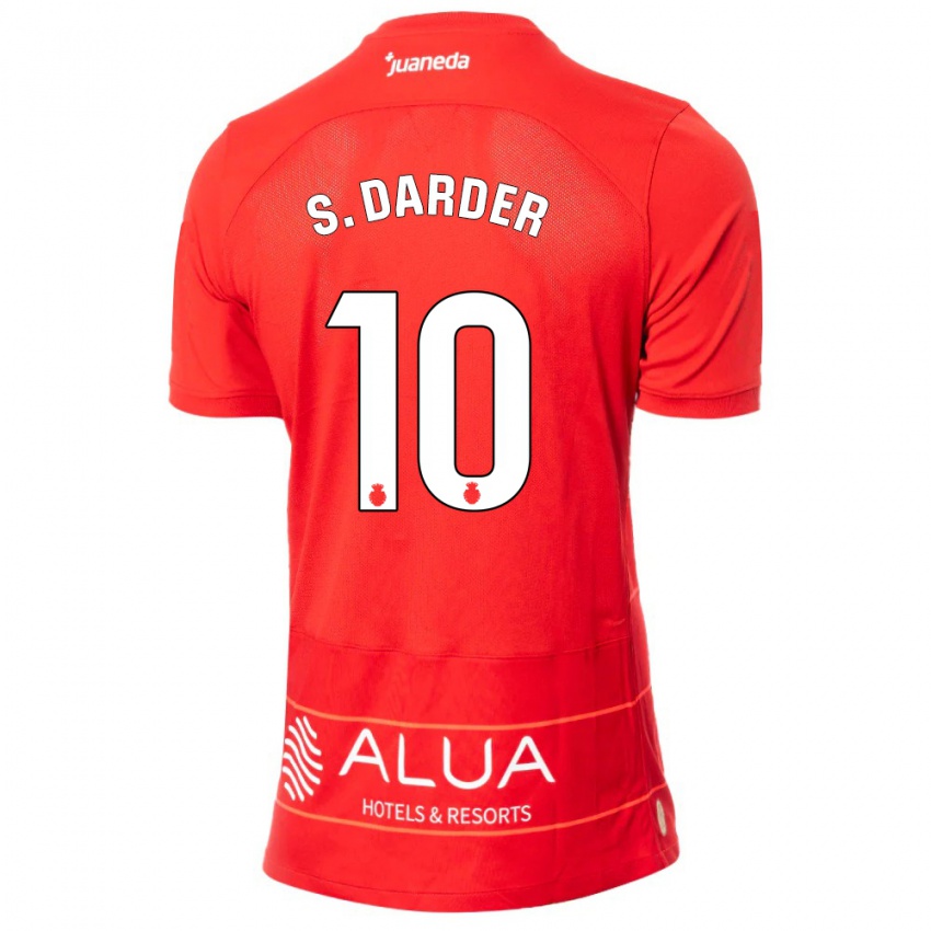 Herren Sergi Darder #10 Rot Heimtrikot Trikot 2023/24 T-Shirt