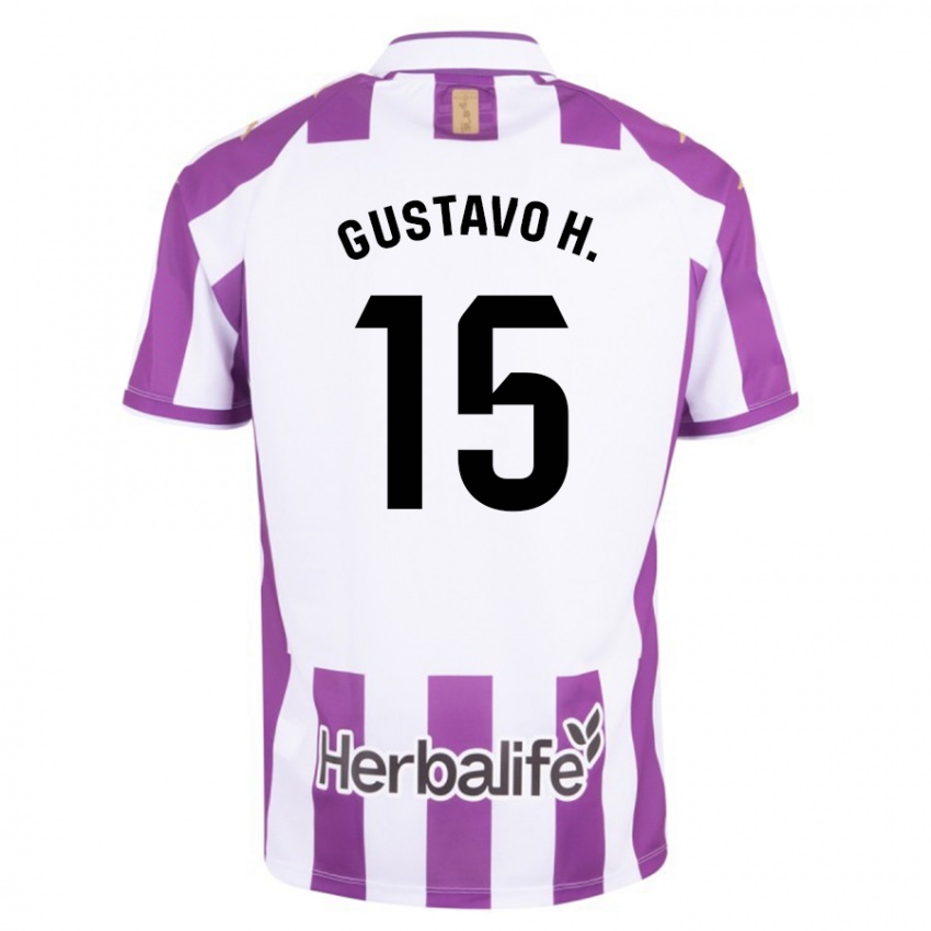 Herren Gustavo Henrique #15 Lila Heimtrikot Trikot 2023/24 T-Shirt