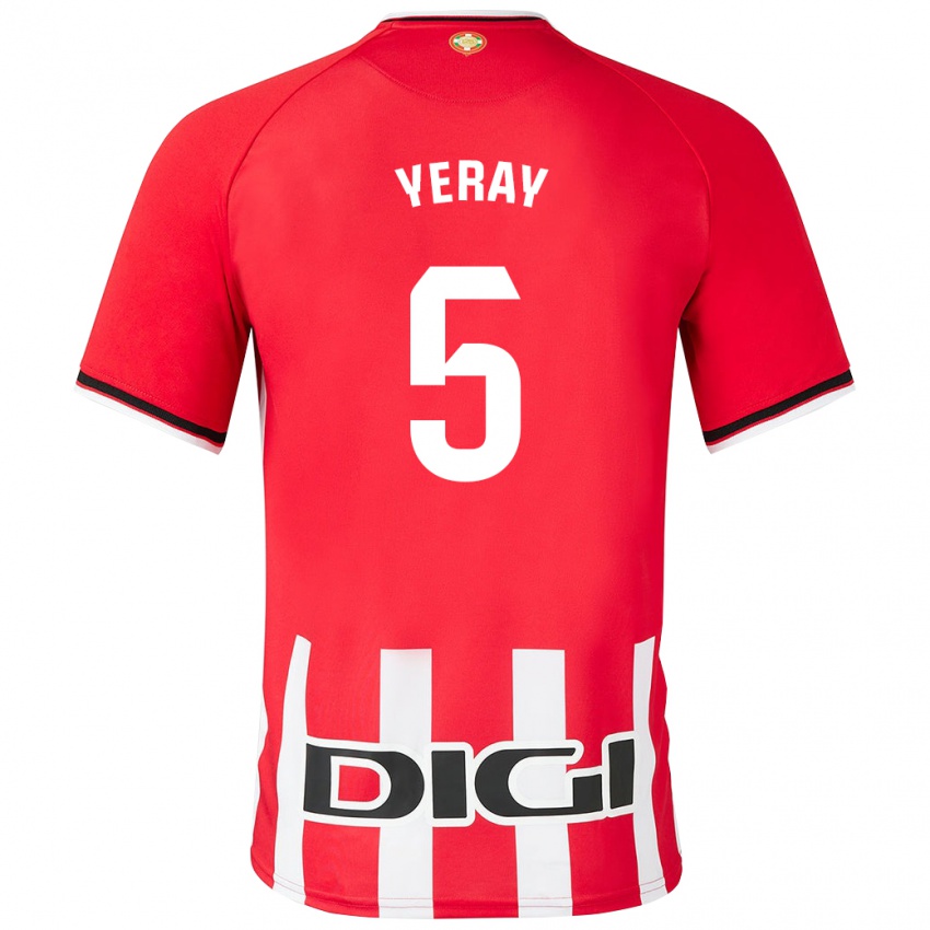 Herren Yeray Alvarez #5 Rot Heimtrikot Trikot 2023/24 T-Shirt