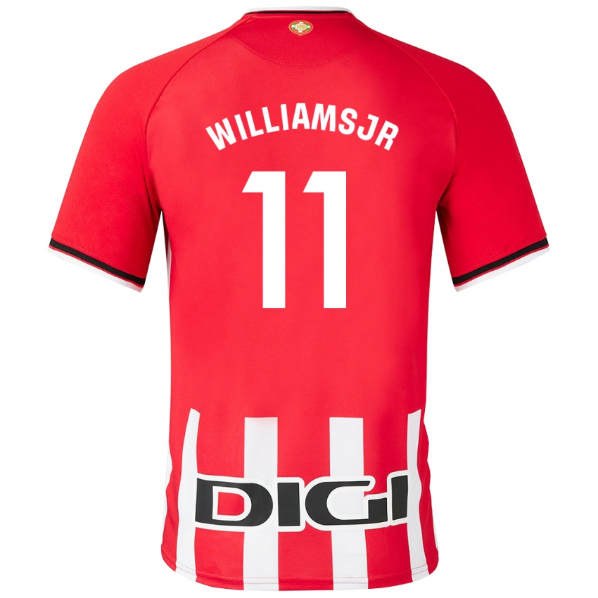 Herren Nico Williams #11 Rot Heimtrikot Trikot 2023/24 T-Shirt