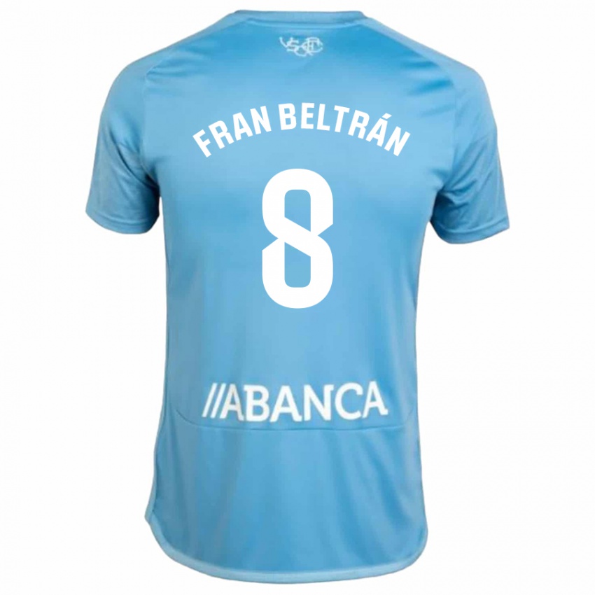 Herren Fran Beltran #8 Blau Heimtrikot Trikot 2023/24 T-Shirt