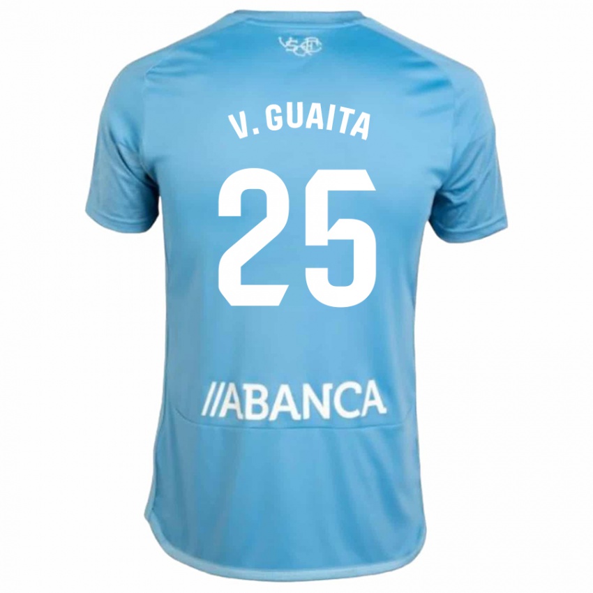 Herren Vicente Guaita #25 Blau Heimtrikot Trikot 2023/24 T-Shirt