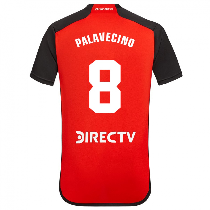 Herren Agustin Palavecino #8 Rot Auswärtstrikot Trikot 2023/24 T-Shirt