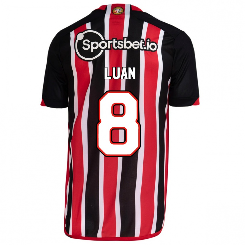 Herren Luan #8 Blau Rot Auswärtstrikot Trikot 2023/24 T-Shirt