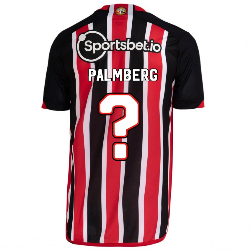 Herren Palmberg #0 Blau Rot Auswärtstrikot Trikot 2023/24 T-Shirt