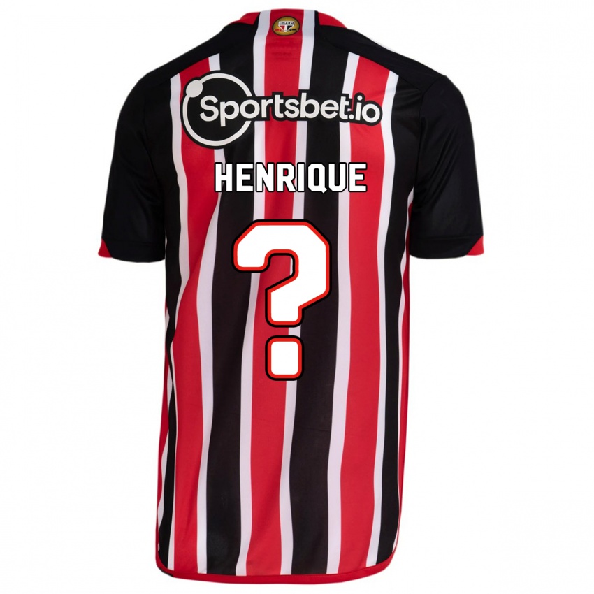 Herren Luiz Henrique #0 Blau Rot Auswärtstrikot Trikot 2023/24 T-Shirt