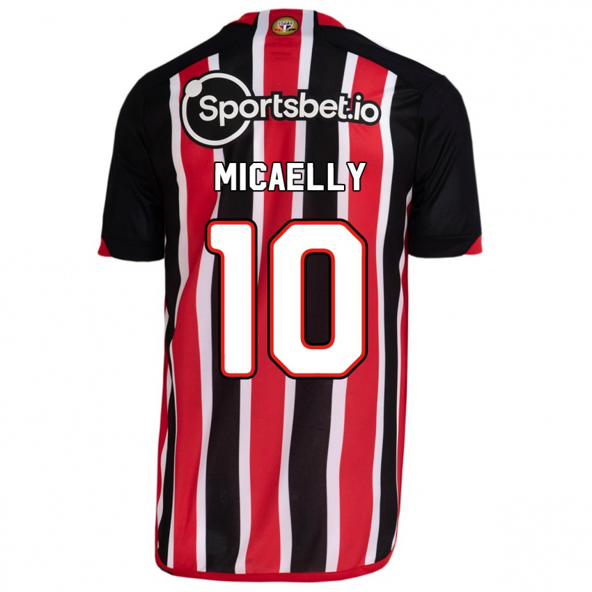 Herren Micaelly #10 Blau Rot Auswärtstrikot Trikot 2023/24 T-Shirt