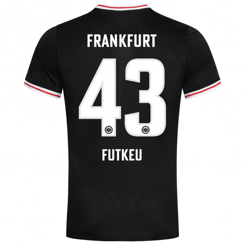 Herren Noel Futkeu #43 Schwarz Auswärtstrikot Trikot 2023/24 T-Shirt