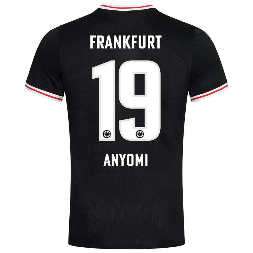 Herren Nicole Anyomi #19 Schwarz Auswärtstrikot Trikot 2023/24 T-Shirt