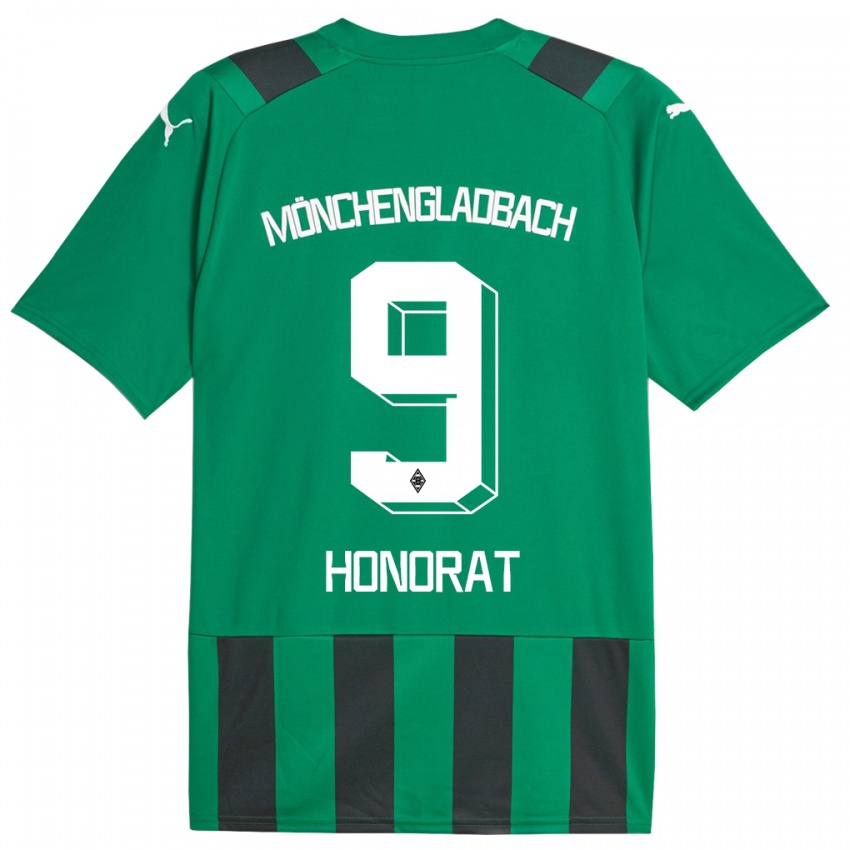 Herren Franck Honorat #9 Schwarz Grün Auswärtstrikot Trikot 2023/24 T-Shirt