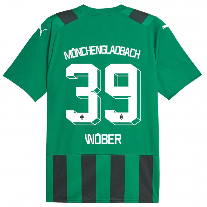 Herren Maximilian Wöber #39 Schwarz Grün Auswärtstrikot Trikot 2023/24 T-Shirt
