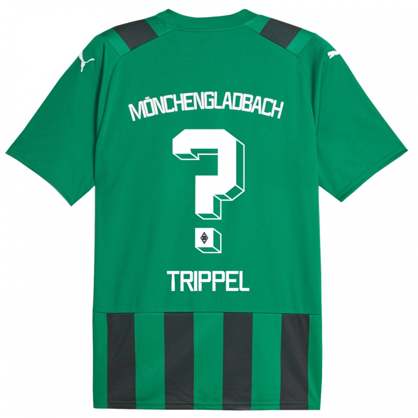 Herren Marcello Trippel #0 Schwarz Grün Auswärtstrikot Trikot 2023/24 T-Shirt