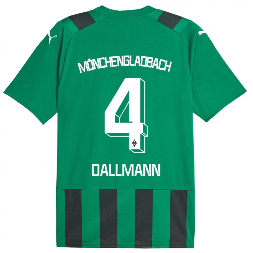 Herren Pauline Dallmann #4 Schwarz Grün Auswärtstrikot Trikot 2023/24 T-Shirt