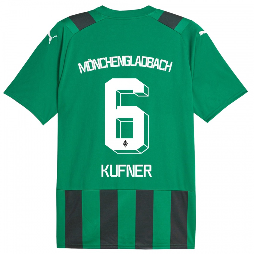 Herren Anne-Catherine Kufner #6 Schwarz Grün Auswärtstrikot Trikot 2023/24 T-Shirt