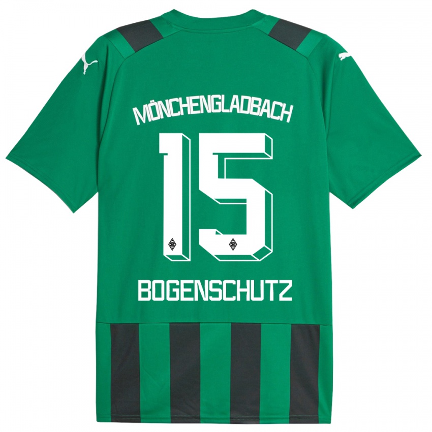 Herren Kerstin Bogenschutz #15 Schwarz Grün Auswärtstrikot Trikot 2023/24 T-Shirt