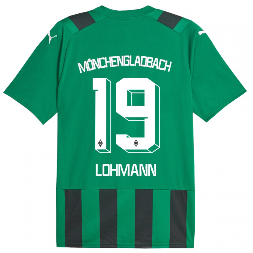 Herren Mona Lohmann #19 Schwarz Grün Auswärtstrikot Trikot 2023/24 T-Shirt