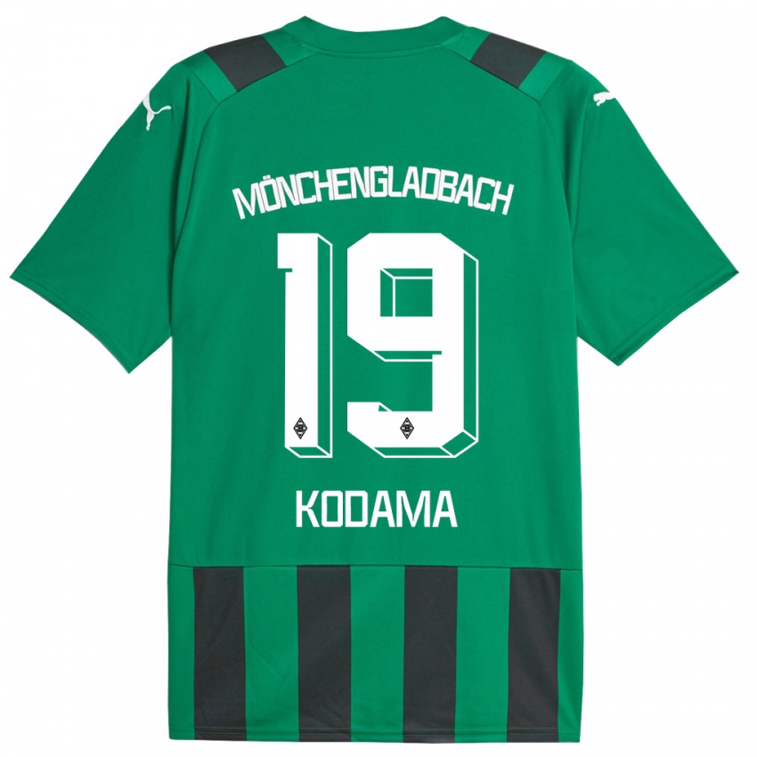 Herren Keiko Kodama #19 Schwarz Grün Auswärtstrikot Trikot 2023/24 T-Shirt