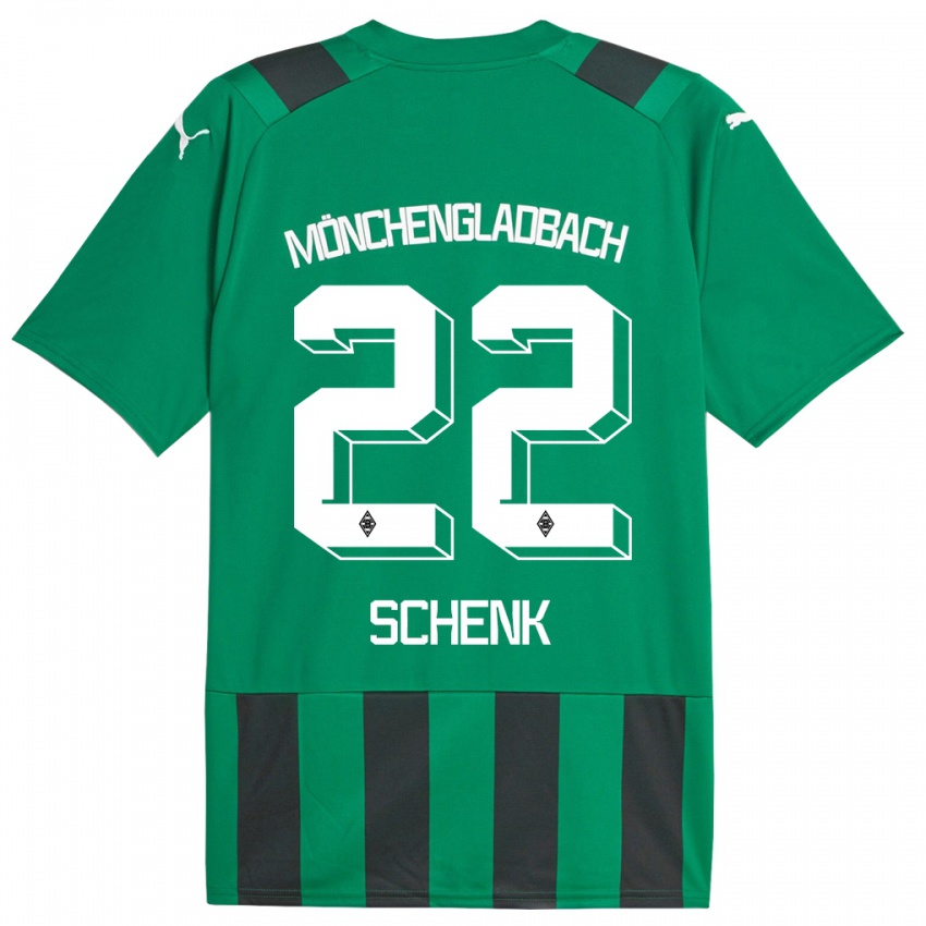 Herren Isabel Schenk #22 Schwarz Grün Auswärtstrikot Trikot 2023/24 T-Shirt