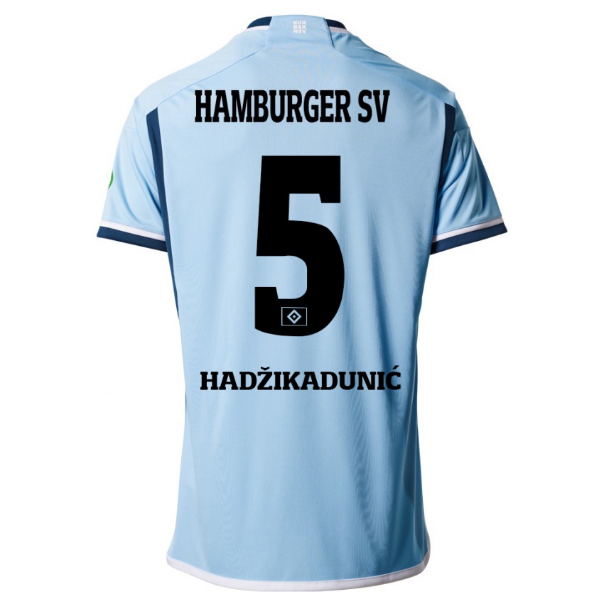 Herren Dennis Hadzikadunic #5 Blau Auswärtstrikot Trikot 2023/24 T-Shirt